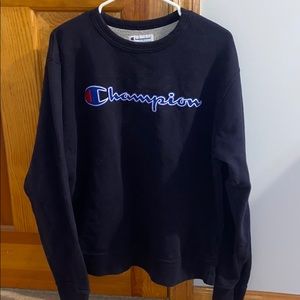 Navy blue Champion crew neck